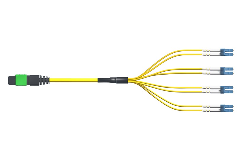 Plenum MTP Fanout Cable 7 Meter 8-Fiber Single-mode