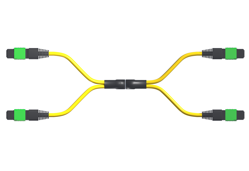 24-Fiber Plenum MPO Cable Single-mode 40 Meter