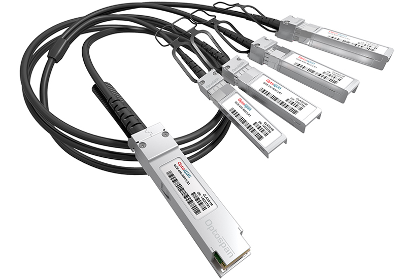 Juniper QFX-QSFP-DACBO-50CM Compatible 40G QSFP+ to 4xSFP+ DAC Breakout Direct Attach Cable 0.5m