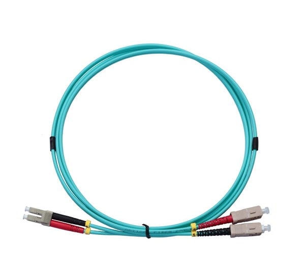 Fiber Optic Cable, Duplex, SC-LC, OM3 Multimode, 6ft