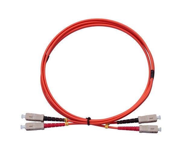 Fiber Optic Cable, Duplex, ST-SC, Multimode, 300ft