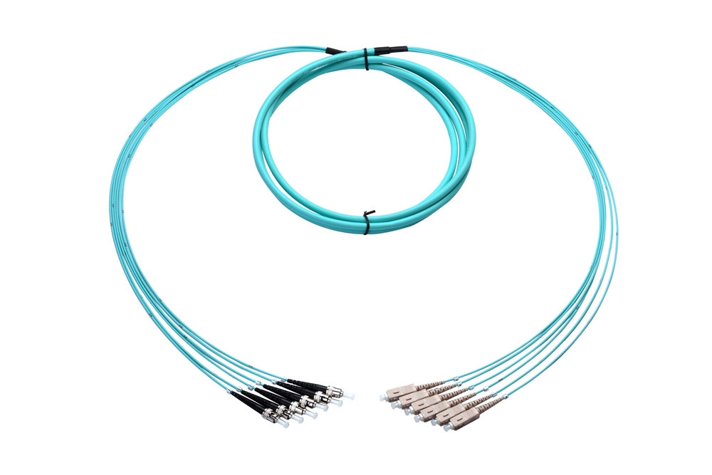 Plenum Fan-Out Cable 100 Meter 6-Fiber Multimode ST-SC