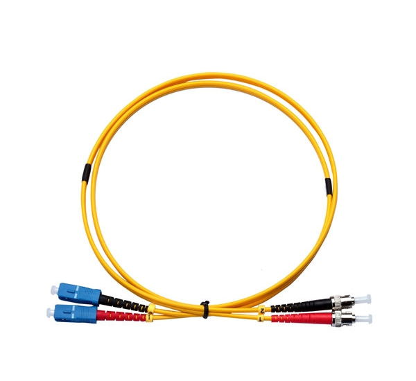 Fiber Optic Cable, Duplex, ST-SC, Single-mode, 165ft