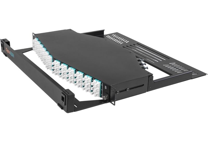 144 Port High Density Angled MTP Patch Panel LC-MTP 24F Multimode (UPL4-LQAVWH-1AA)