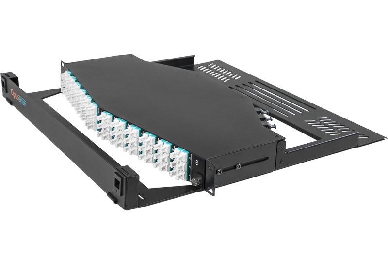 144 Port High Density Angled MTP Patch Panel LC-MTP 24F Single mode (UPL9-LQAVWH-1AA)