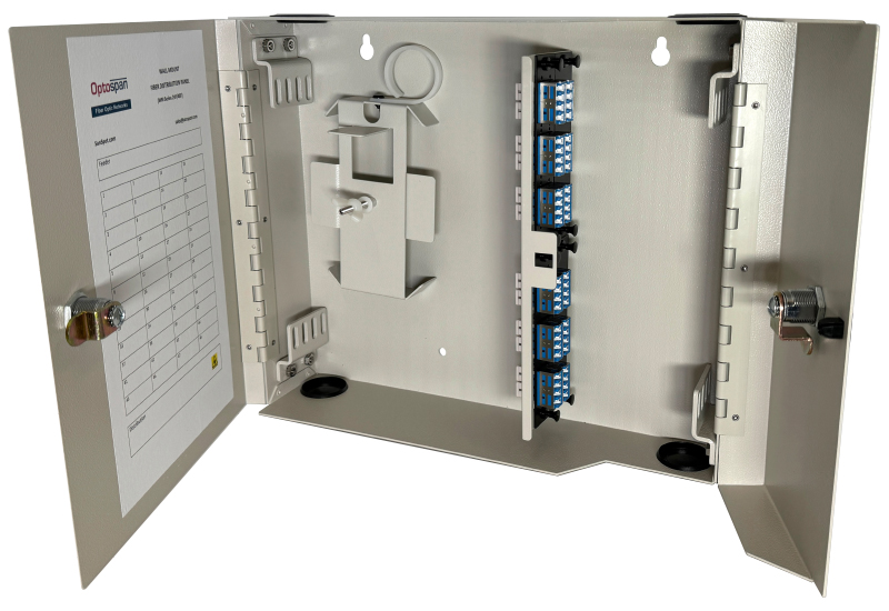48 Fiber LC Adapter Multimode WM-48 Wall Mount Splice/Termination Panel (WPP4-LDWLDW-1ST)