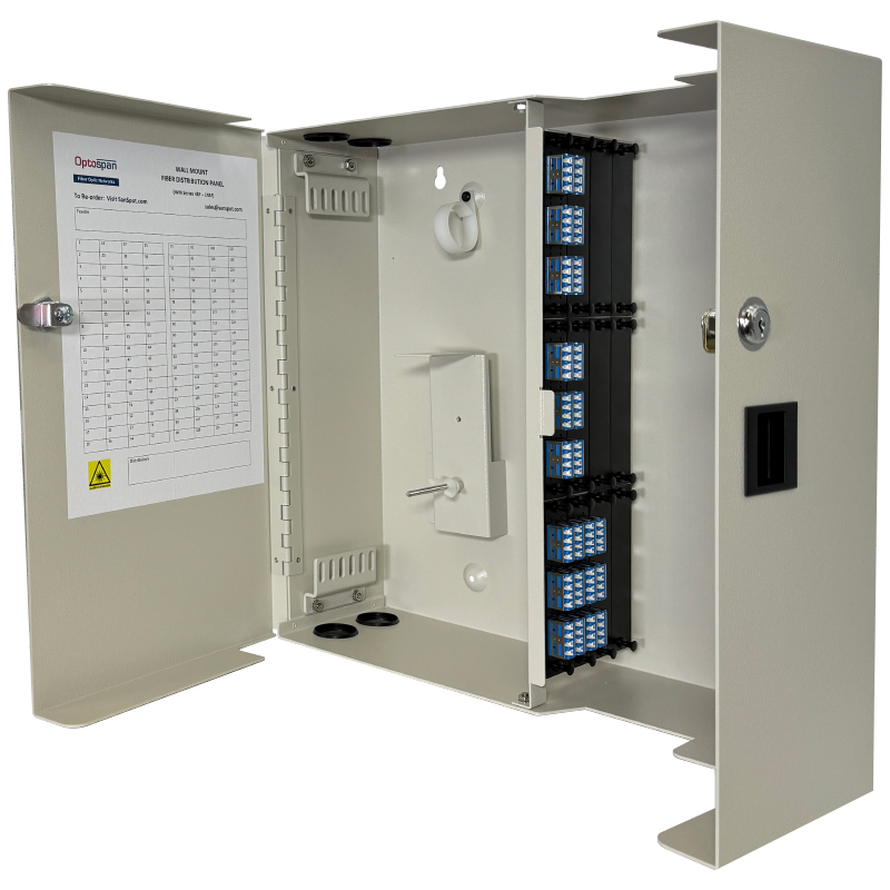 96 Fiber LC Adapter Single-mode WM-144 Wall Mount Patch Panel 96 Fiber LC Adapter Single-mode WM-144 Wall Mount Patch Panel
