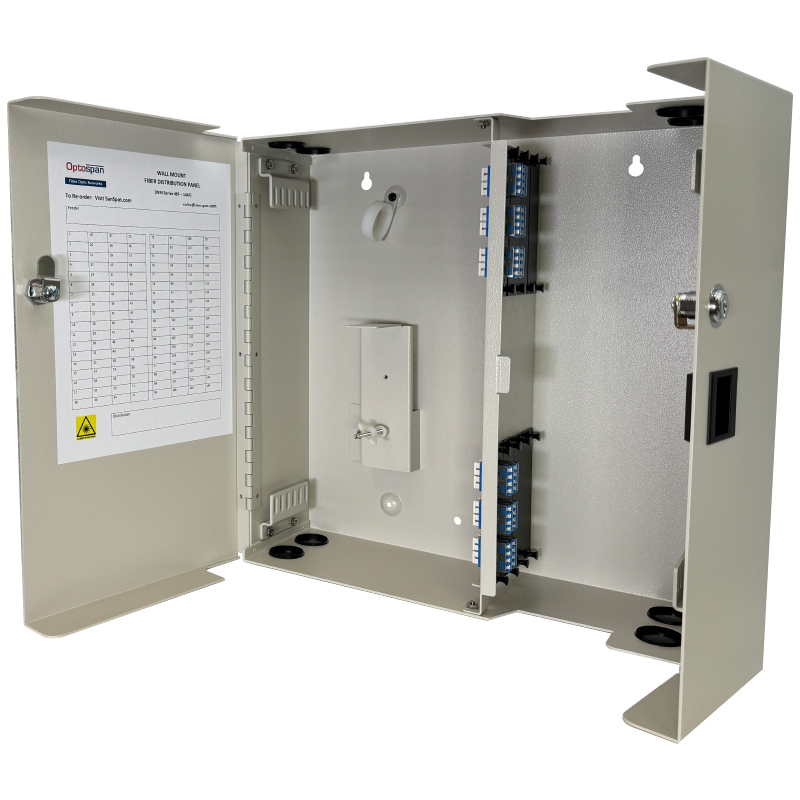 48 Fiber LC Adapter Single-mode WM-96 Wall Mount Patch Panel 48 Fiber LC Adapter Single-mode WM-96 Wall Mount Patch Panel
