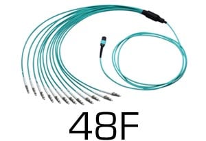 48 Fiber Plenum MPO Breakout Cables