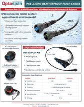 IP68 Weatherproof LC/MPO Fiber Cables IP68 Weatherproof LC/MPO Fiber Cables
