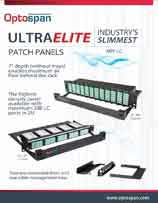 Ultra Elite Fiber Optic Patch Panels Ultra Elite Fiber Optic Patch Panels