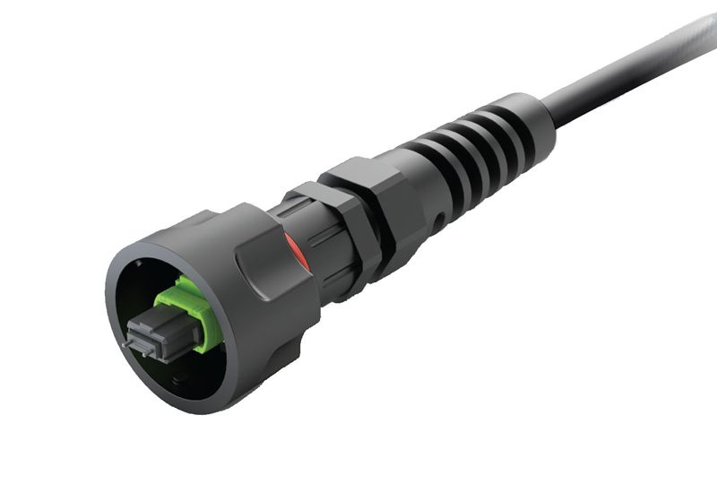 Multimode IP68-MPO Weatherproof Cable, 12 Strand, 20ft