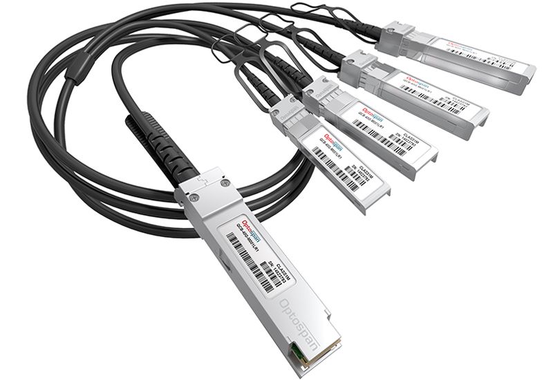Cisco Compatible QSFP-4SFP10G-CU50CM Breakout Twinax Cable Passive 50cm DAC QSFP-4SFP10G-CU50CM-HPC 40G QSFP to 4x10G SFP