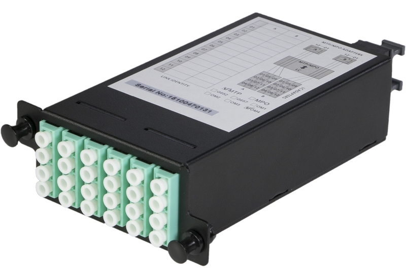 12 SC To 1 MPO 10G 40G Multimode Fiber Cassette Matrix MPO
