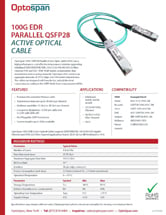 100G QSFP28 AOC Specifications