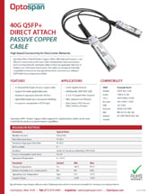 40G QSFP+ DAC Specifications