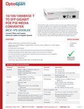 MCS-1PS-K020L31 Specifications